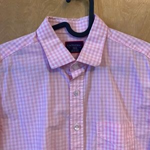 - UNTUCKit Pink and White Button Up